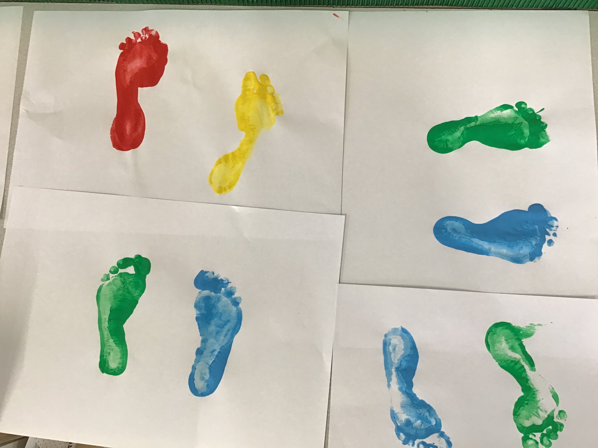 Image of Playdough and footprints!